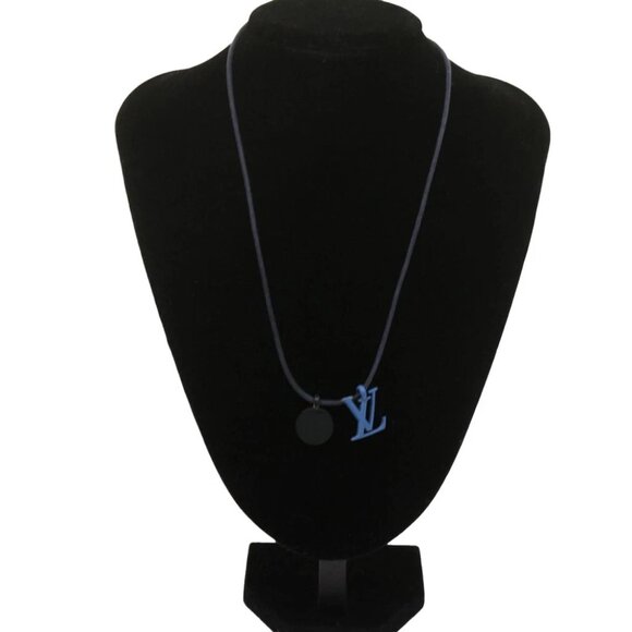 LOUIS VUITTON Collier Charms On The Go Necklace Blue M63648 LV Auth 69139 - Picture 7 of 12
